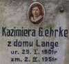 Kazimiera Gehrke d. 02.04.1951